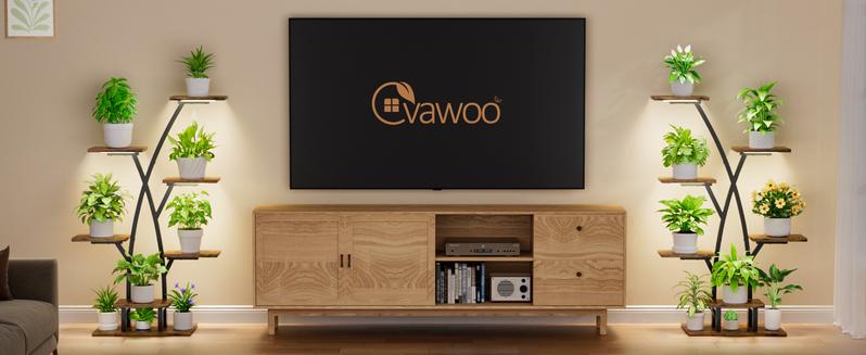 Plant Stand Indoor with Grow Lights - 7 Tiered Plant Shelf Indoor, Corner Plant Stands for Indoor Plants Multiple, 42" Metal Plant Shelves, Plant Flower Holder Display Rack for Home Patio Balcony