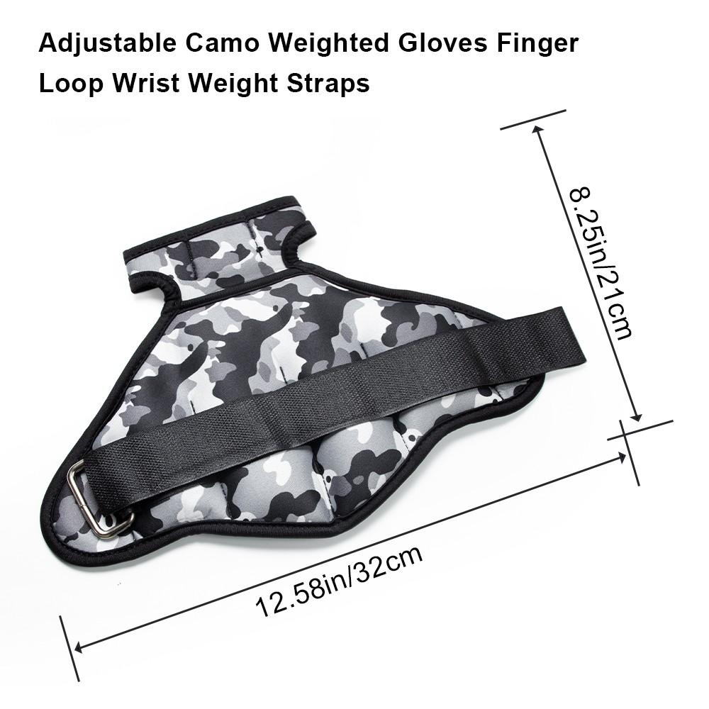 1 Pair Wrist Weighted Sandbags with Finger and Thumb Holes, Available in 1kg or 2kg for Men and Women Training Gloves for Boxing and Running Sports Fitness