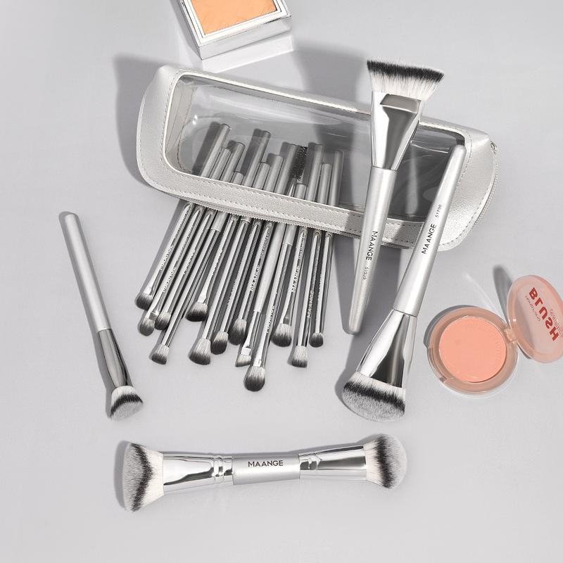 MAANGE Makeup Brush Set, 4/17 Counts/set Face Makeup Brush with Soft Bristles, Soft Makeup Brushes, Kabuki Brush, Eye Brushes, Professional Makeup Products for Women & Girls, Makeup Brushes Kits