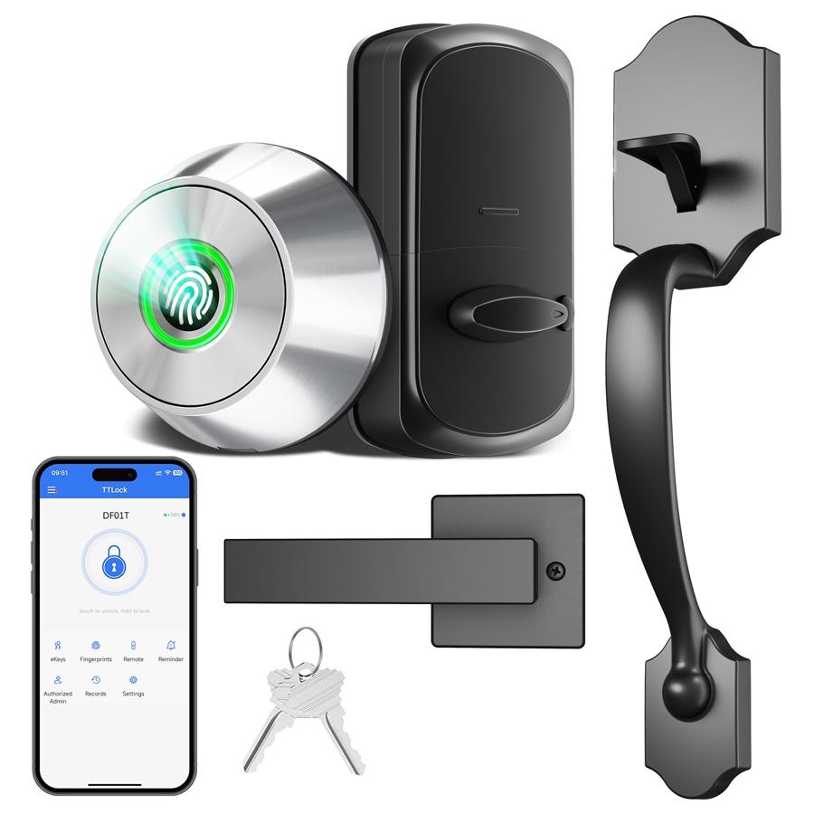 Valentine's Day Gift EUERTE 3th Gen Fingerprint Door Lock with App Smart Deadbolt Auto Lock Easy Install Great For Home Perfect Replacement The Traditional Deadbolt FathersDayGift