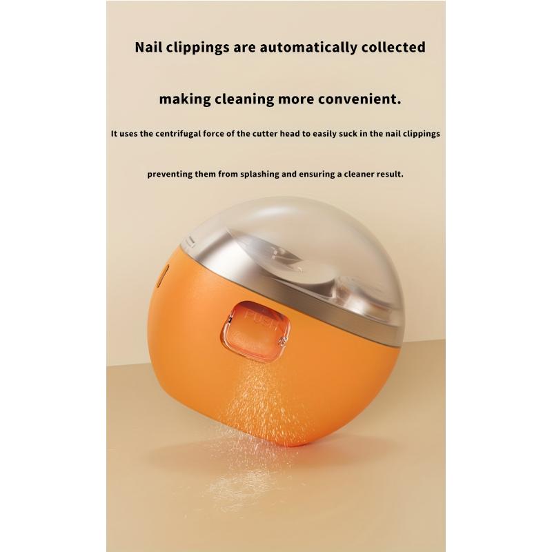 Smart Electric Nail Clipper 2-in-1 Nail Polisher Trimmer, USB Rechargeable, with Anti-Cut, Grinding, and Lighting Functions, Ideal for Manicures, Nail Filing, Polishing, and Shaping, a Perfect Gift