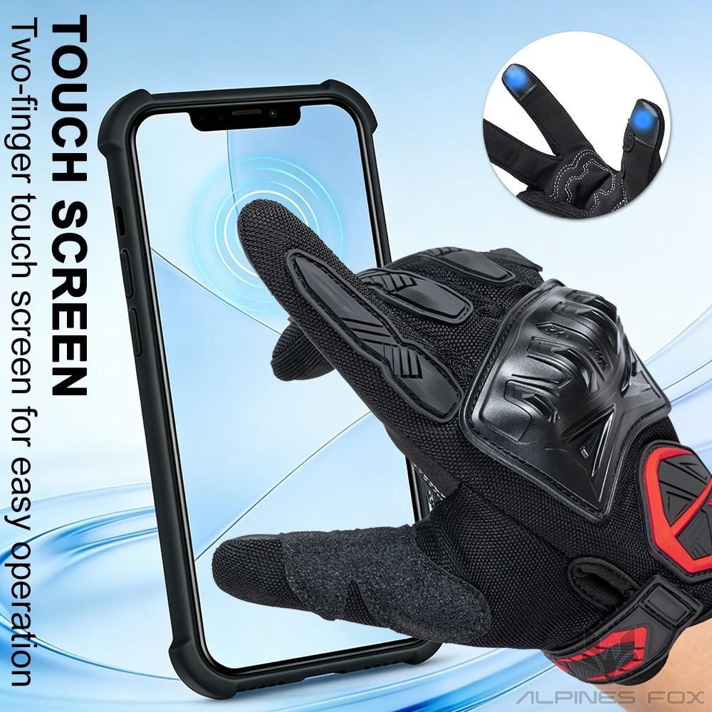 New Summer Breathable Motorcycle Gloves Touchscreen Anti-Slip, PVC Shell Drop-Resistant Outdoor Riding Gloves for Men and Women