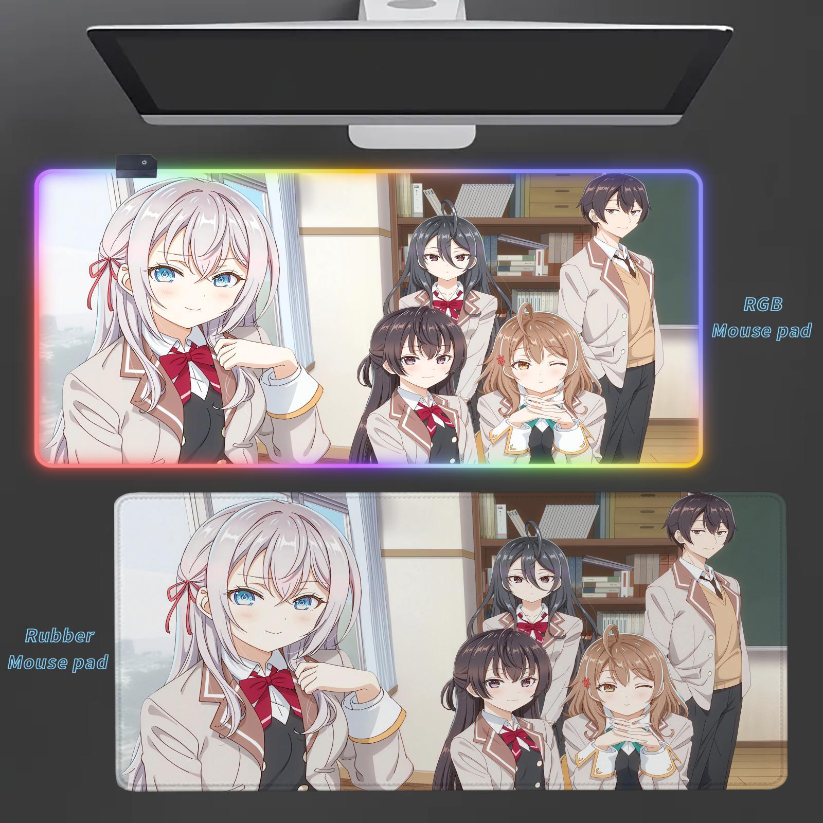 Alya Sometimes Hides Her Feelings in Russian  Mouse Pad Anti-slip rubber base, high-definition mouse pad suitable for PCs, computers, and workspaces - an ideal gift for gamers and anime fans, durable play mat for tech enthusiasts, Anime Mousepad