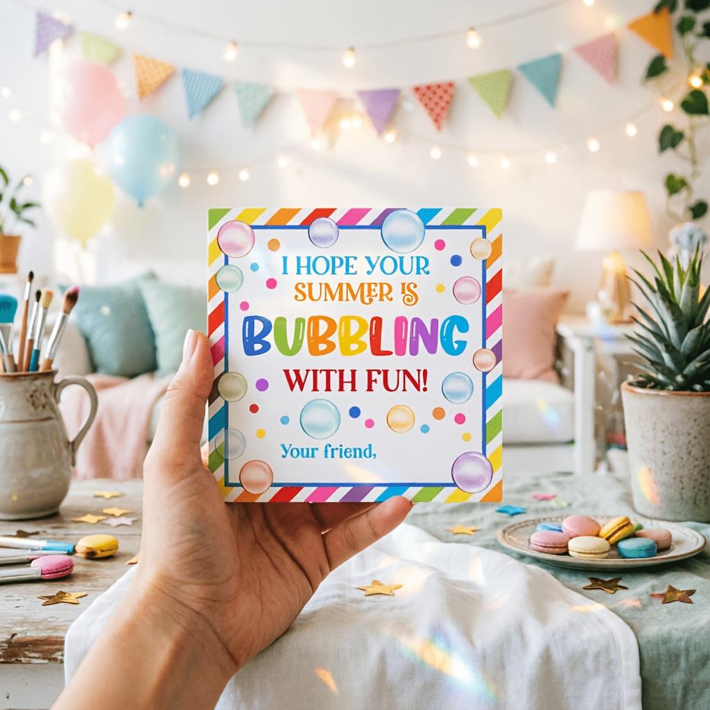 10 Sheets School End Foam Labels, Summer Vacation Fun Labels, Graduation Party Gift Tags, Funny Foam Stickers for Friends