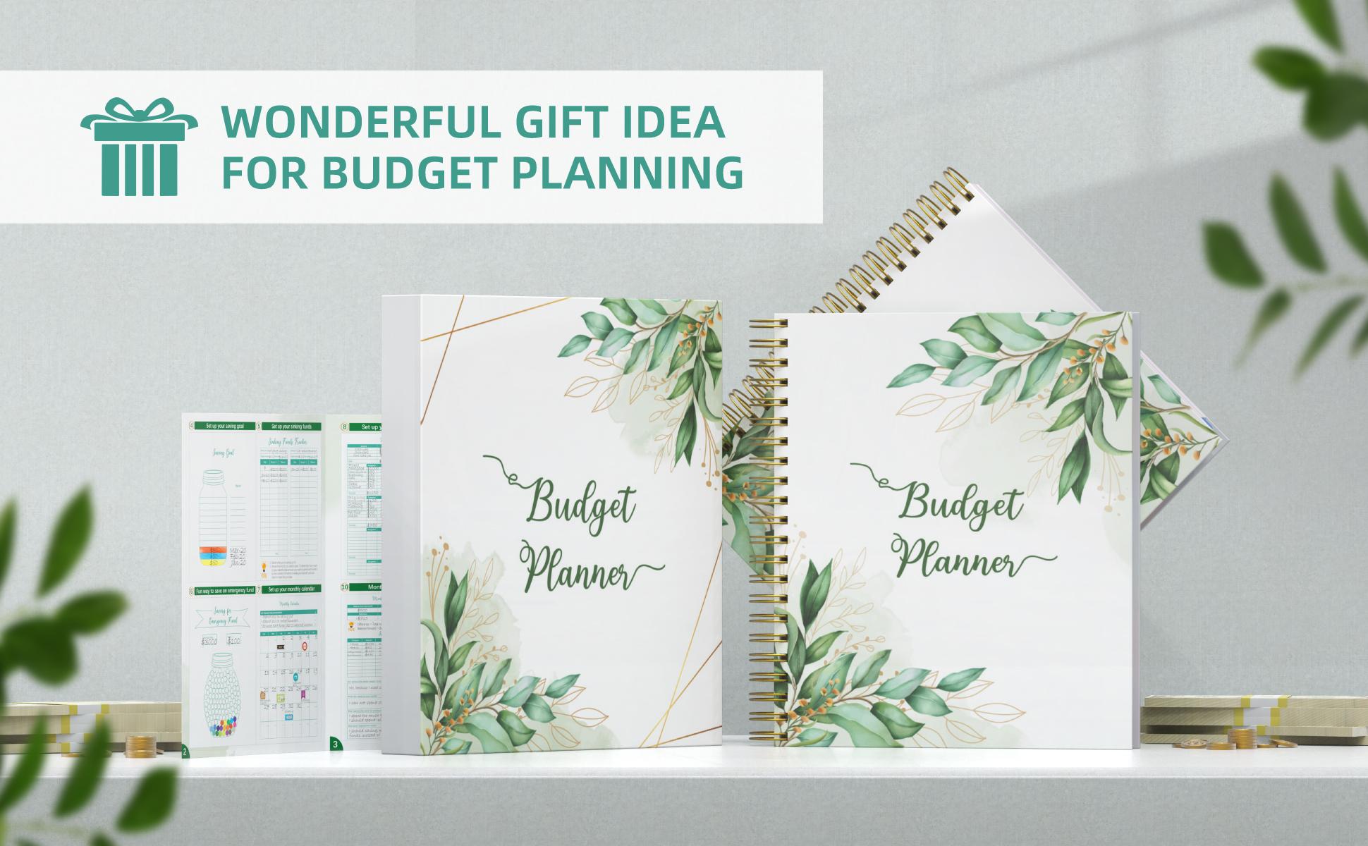 SOLIGT 8.5 x 11 inches Large Budget Planner and Monthly Bill Organizer – Premium Hardcover Budget Book with 12 Pockets for Savings, Debt, Expense Tracking – Budget Tracker with Stickers Financial Journal