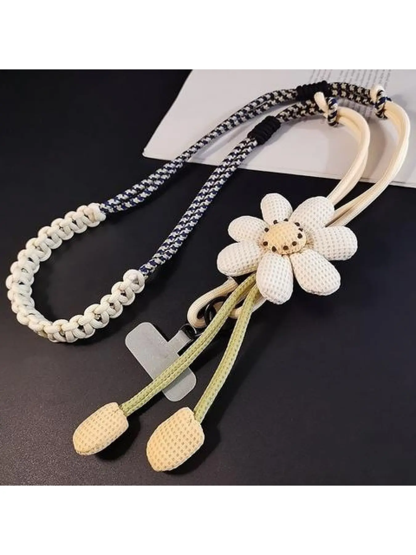 Women's Adjustable Phone Lanyard, Crossbody, Neck and Wrist Strap, Multi-Functional Woven Rope, Fresh Style for Outdoor Travel and Hiking