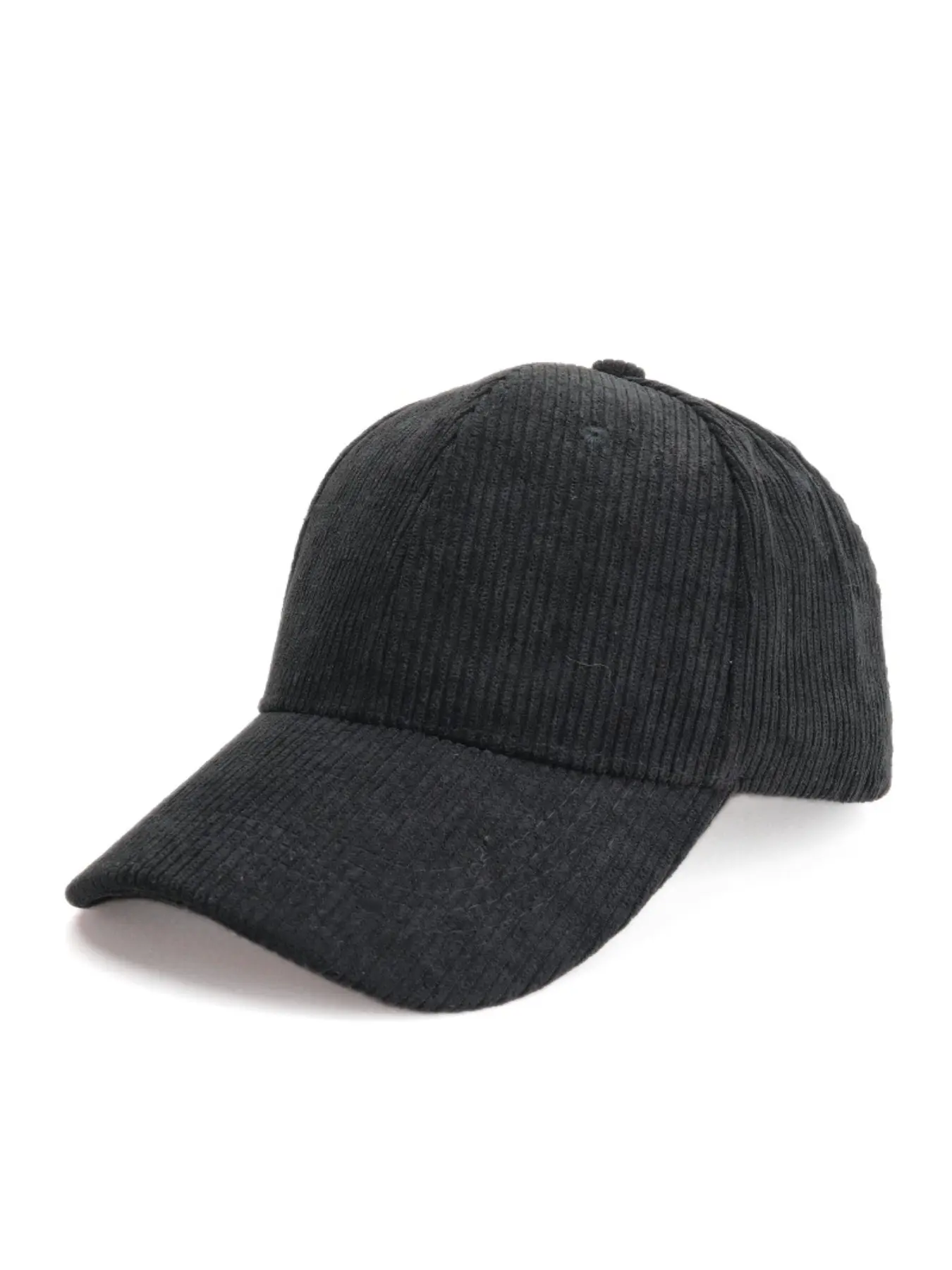 Unisex Solid Corduroy Baseball Cap Korean Style Curved Brim Duckbill Hat Warm Autumn Winter Daily Hat