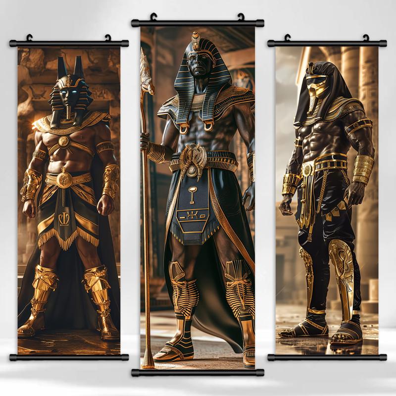 Vintage Figure Pattern Wall Art, Art Deco Style, 3 Counts/set Canvas Hanging Painting, Wall Decor for Home Living Room, House Decor, Bedroom Office Decor