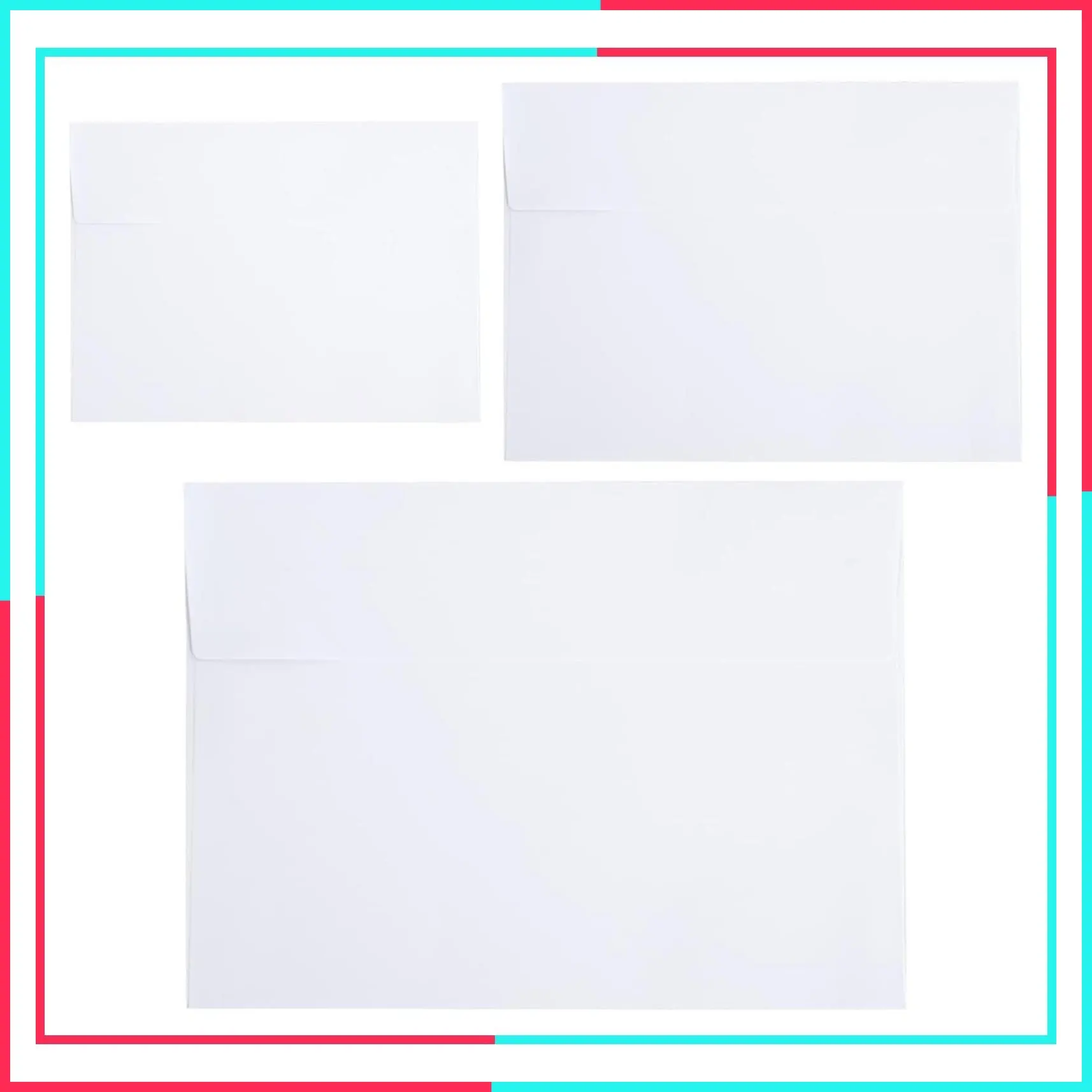 50 Pack 4x6 White A4 Envelopes - Self Seal for Weddings, Invitations, Greeting Cards, Mailing, Photos