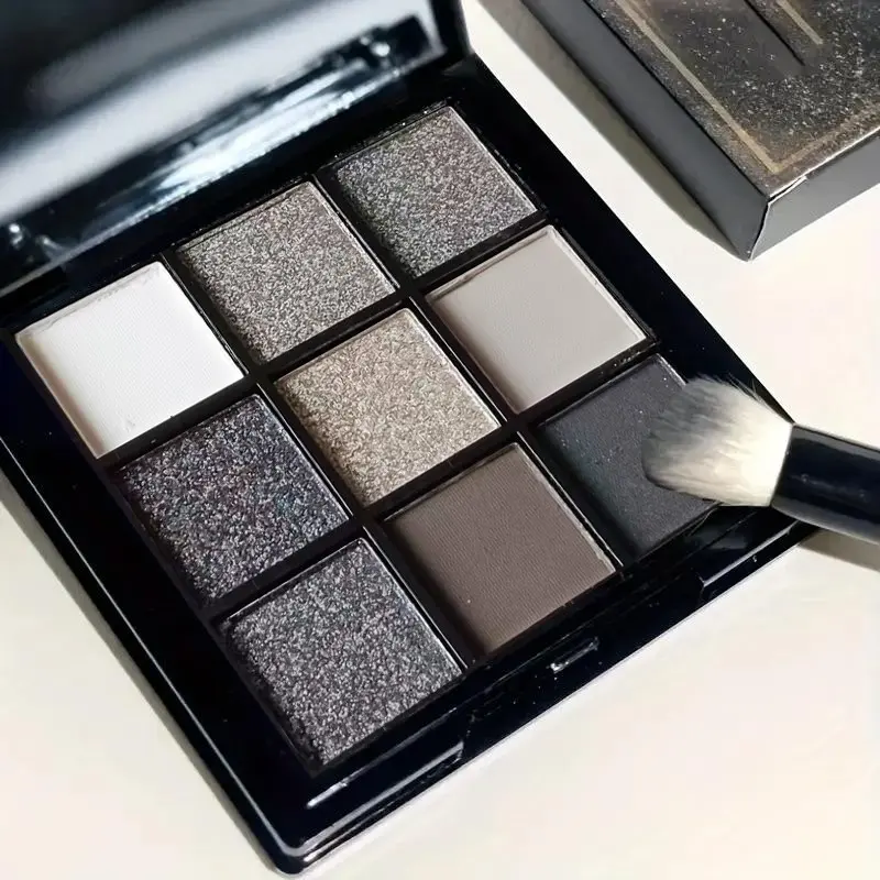 【Black Friday】Gothic Smoky Eyeshadow Palette, 9 Shades Matte and Shimmer Shades, High-Pigment Long-Lasting Eye Makeup Products, Perfect for Daily Wear & Special Occasions