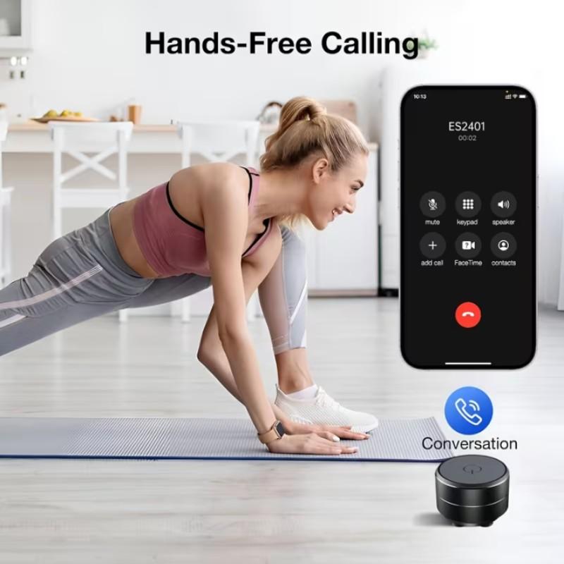 Mini Bone Conduction Speaker, Wireless Desktop Speaker with Suction Cup, TWS Small Speaker, Stereo Sound, Perfect Gift for Friends and Family