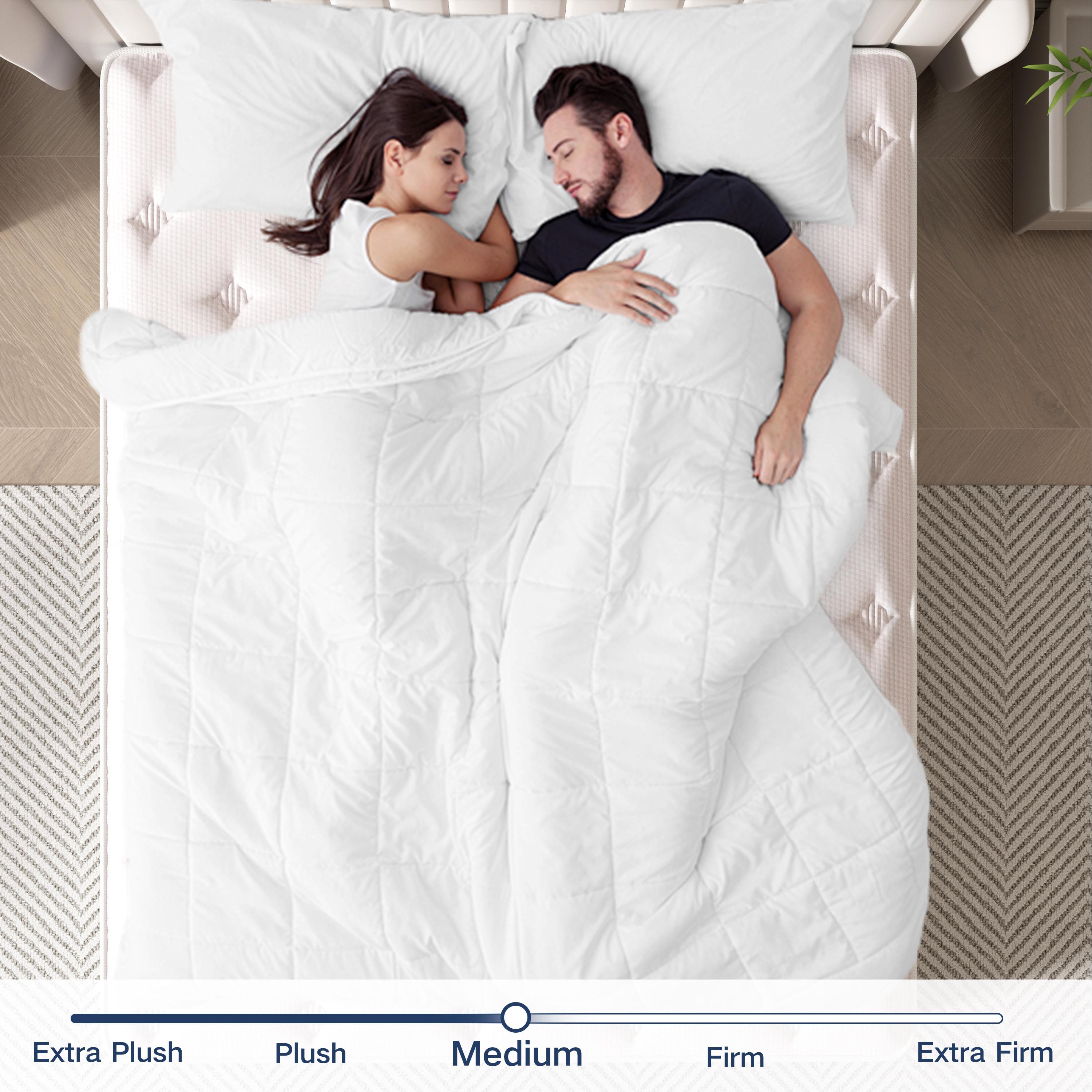 TVDFGTS 10/12/14 Inch memory foam hybrid mattress, independent spring pocket blue and white boxed mattress, medium firmness, support, pressure relief and comfortable sleeping first choice