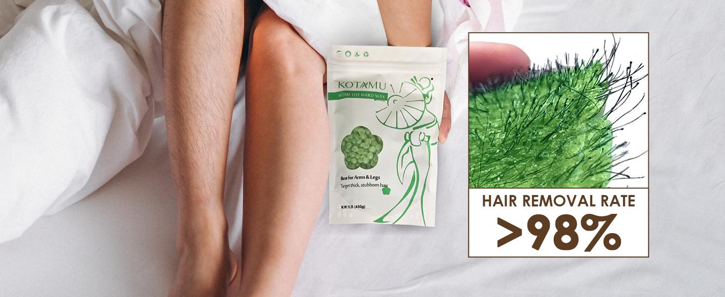 KOTAMU Waxing Kit for Women & Men | Body Care Cosmetic Wax Kit for Sensitive Skin