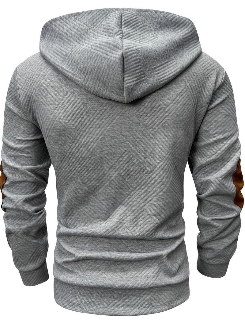 Men's fashionable casual hooded cardigan