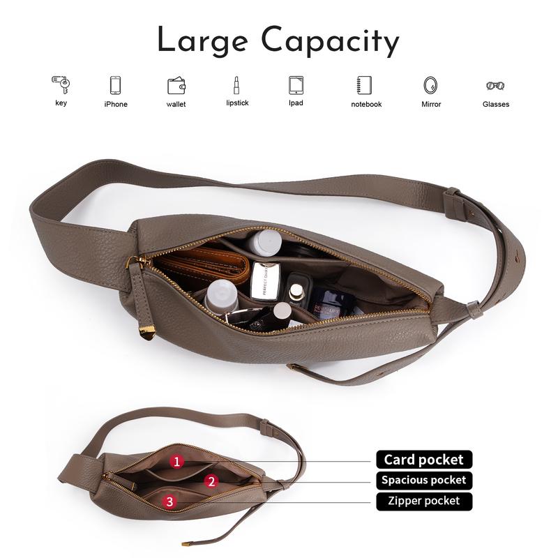 CN5049 Shoulder Bag for Women Waterproof LeatherCrossbody Bags Adjustable Hobo Handbags Purses LightBrown Outdoorfun  TikTokShopHolidayHaul