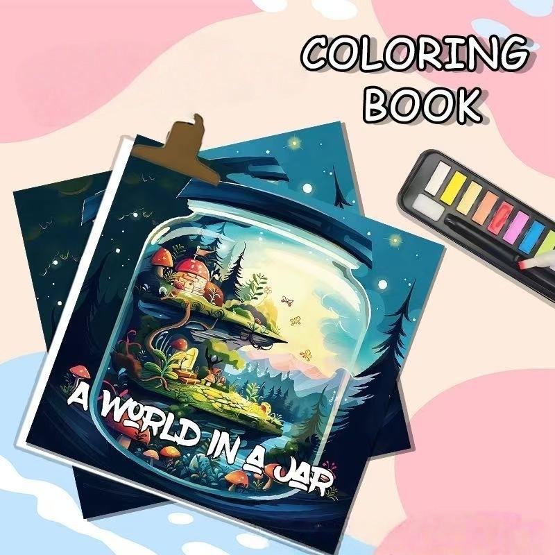 Art Therapy Coloring Book, Immersive Color Filling Experience, Relaxing Stress Relief Activity, Perfect Gift for Adults & Kids