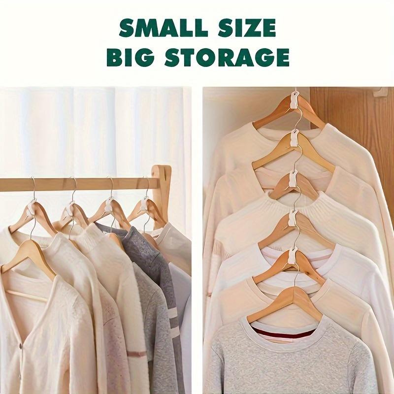 Foldable Plastic Clothes Hanger Hook, 50pcs Portable Hanging Coat Hook, Space Saving Home Storage Hook for Bedroom, Living Room, Office