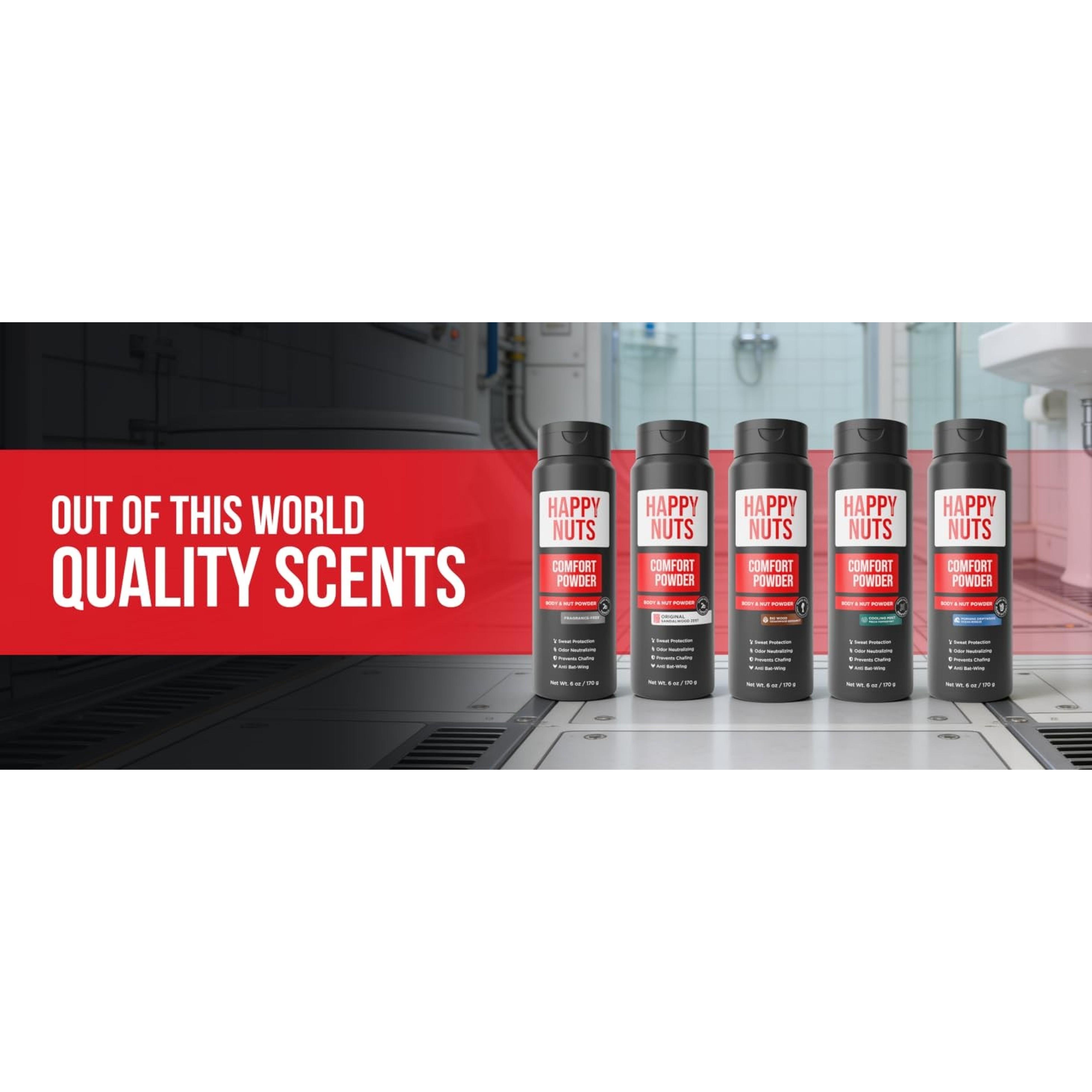 Men's Comfort Powder Deodorant – Anti-Chafing, Sweat & Odor Control for Jock Itch, Aluminum-Free, 6 oz (1 Pack), Original ScentGift
