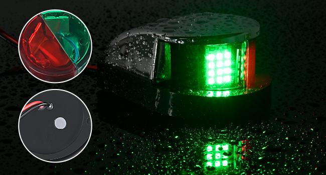 Nilight Marine Boat Navigation Light 24LED Red Green LED Port Starboard Signals Lights 12V Waterproof Bow Light for Skeeter Yacht Pontoon Speedboat Sailboats Fishing Boats Vehicle Outboard Motor  dealsforyoudays