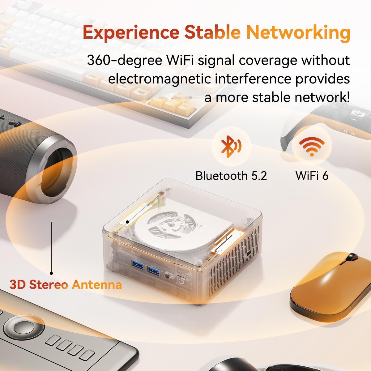 GEEKOM A5 Mini PC 2026 Ryzen 5 7430U, 16GB+512GB & 1TB, Windows 11 Pro, 4K Dual HDMI, WiFi 6, USB-C, Upgradeable HDD | Tiny Desktop for Study, Gaming, Office Student Computer chrismas gift