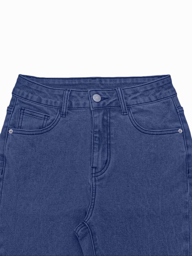 Women's Kardashian style High Waist Denim Skinny Flare Pants Butt Lifting Slim Fit Jeans Sexy Elastic Comfortable Long Pants for All Seasons