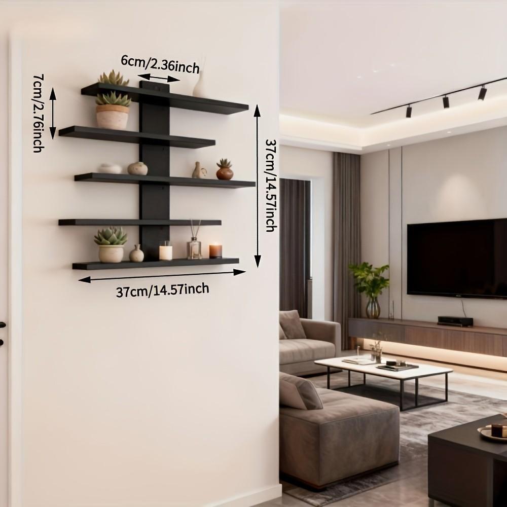 Wall-Mounted Display Cabinet, Multi-Layer Vertical Design, No Drilling, Easy Installation, Transparent Acrylic, Toy Collection Organizer