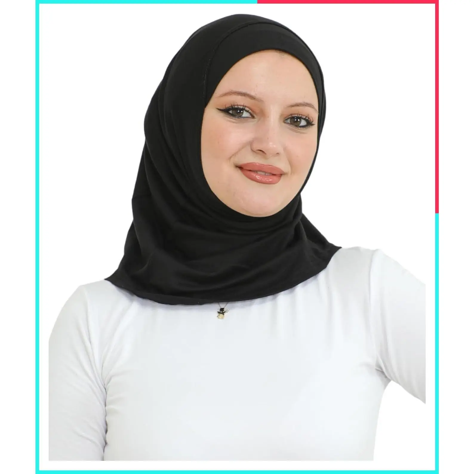 Instant Hijab for Women - Soft Cotton Ready to Wear Muslim Turban Prayer Scarf, Islamic Headscarf