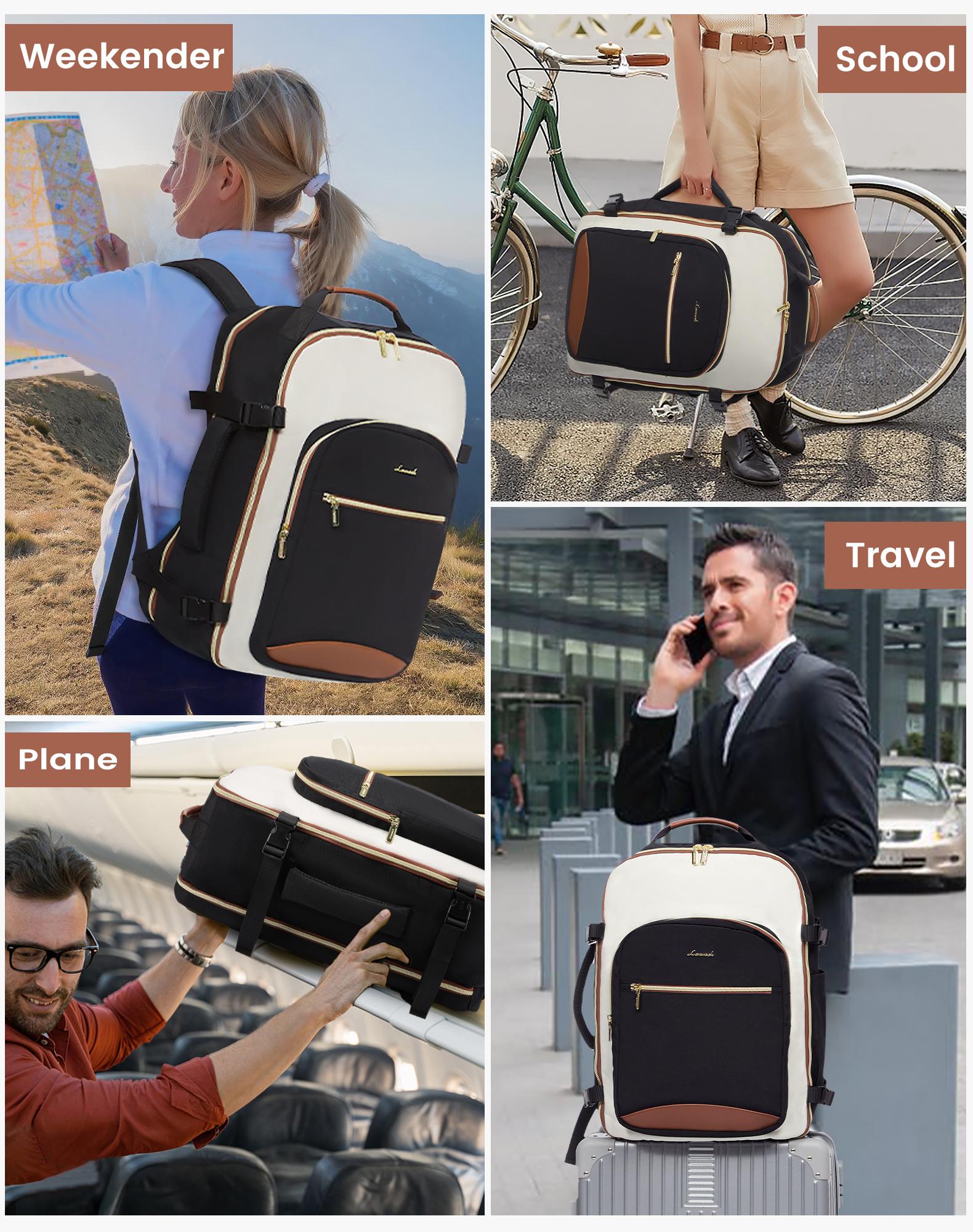 LOVEVOOK Travel Backpack for Women & Men as Personal Item Flight Approved,Large Capacity Carry on Backpack with 3 Packing Cubes and Laptop Compartment,Weekender Bag for Hiking,Overnight,TikTokShopSpringStatements LOVEVOOK Travel Backpack for Women & Men as Personal Item Flight Approved,Large Capacity Carry on Backpack with 3 Packing Cubes and Laptop Compartment,Weekender Bag for Hiking,Overnight,TikTokShopSpringStatements