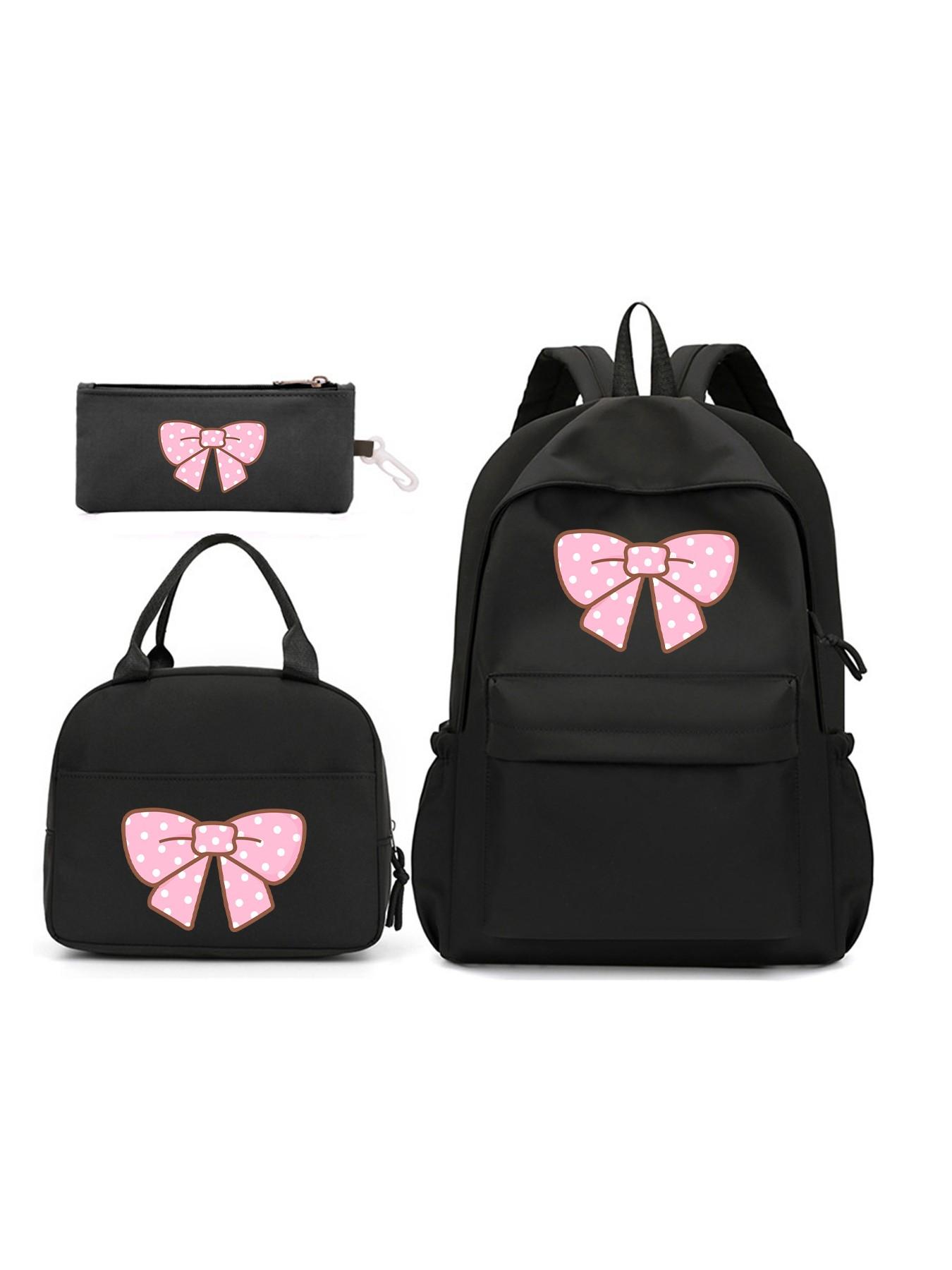 1PC Stylish Simple Butterfly Backpack for Girls, Large Capacity Junior & Senior High School Bag