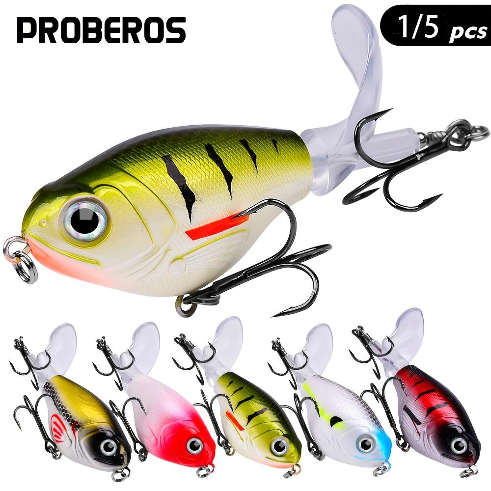 1/5pcs fish bait, propeller lure, surface tractor 11.5g, 16g biomimetic false bait, plastic hard bait, long throw floating pencil, fishing for sea bass, sea bass, shuttle bass, catfish, catfish on the water surface