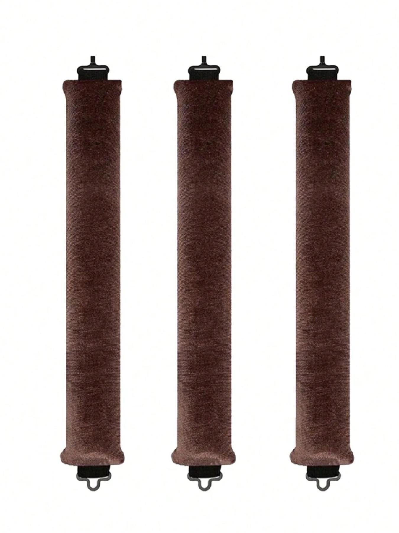 3 Pcs Hair Rollers Set, Satin Heatless Curling Kit, High Resilience Rubber, Soft & Durable, Perfect for Sleeping, Home Use