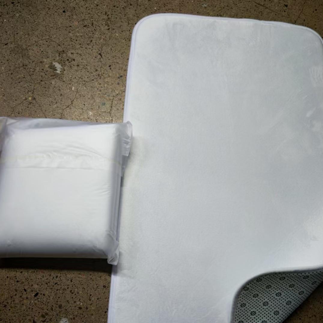 1pc Welcome Lemon-Frame Solid Minimalist Flannel 100% Polyester ENTRANCE MAT, foyer/aisle/door light absorb light slip-safe, fold-flat space-save, fruit-lover flex lay, machine-wash gentle fade-free gift-ready