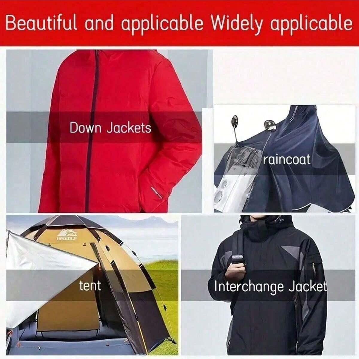 Waterproof Multi-Pattern Cartoon Self-Adhesive Patches, Down Jacket Repair and Decoration, Large Fabric Stickers for Down Jackets