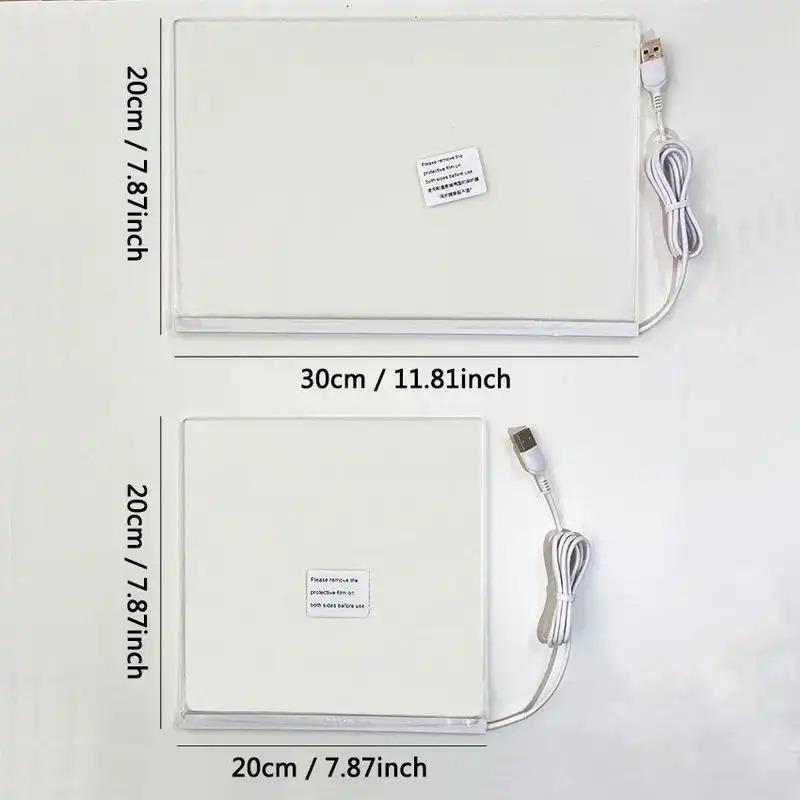 Led Drawing Board For Kids, Acrylic Dry Erase Light-Up Board with Cleaning Cloths Tracing Paper Erasable Reusable Kids Learning Gift for Birthday Halloween Christmas Decorative Neon Sign