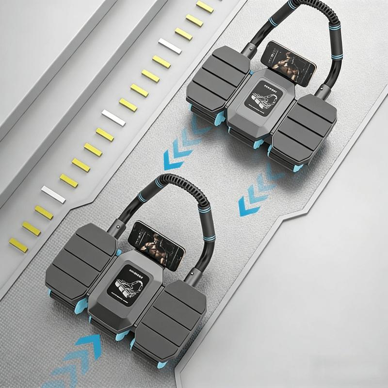 Ab Wheel Roller with Elbow Pad, Home Fitness Equipment for Core, Waist & Hip Training, Indoor Exercise Gear, Large Stable Anti-Tip Wheel, Ergonomic Non-Slip Hand Grips