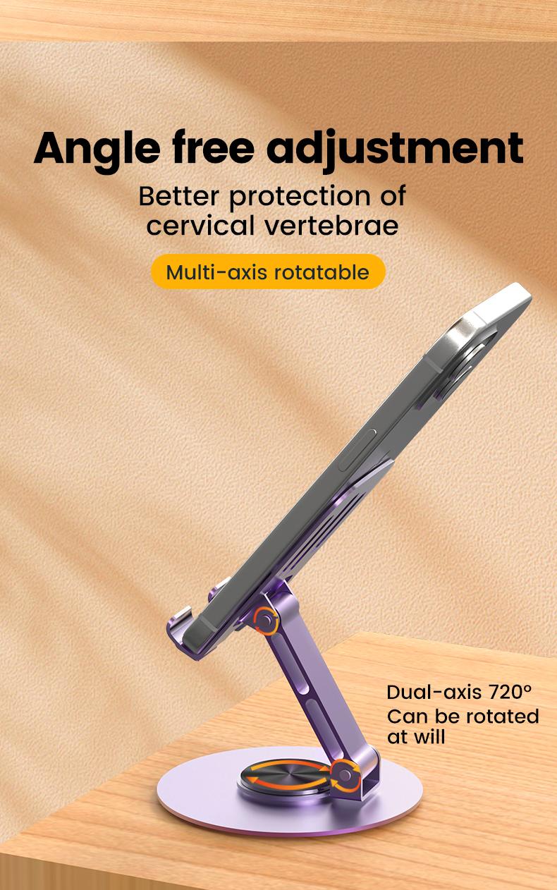 Tablet Stand Phone Holder for Desk/Office, 360 Rotating/Adjustable, Compatible with iPad Pro Air Mini, iPhone, Samsung, E-Reader, Kindle, and All Tablets Tablet Stand Phone Holder for Desk/Office, 360 Rotating/Adjustable, Compatible with iPad Pro Air Mini, iPhone, Samsung, E-Reader, Kindle, and All Tablets