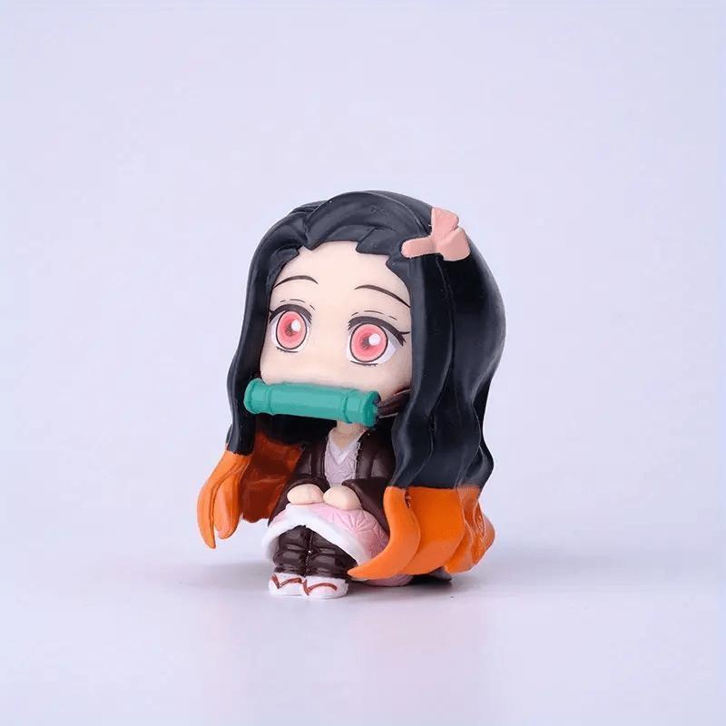 Demon Slayer Series Figurines Set, PVC Figures, Themed Figure, Tanjiro Nezuko Zenitsu Inosuke Kibutsuichi Models, Anime Collectibles, Figurines For Collectors, Perfect Gift, 8-Piece Desktop Decor