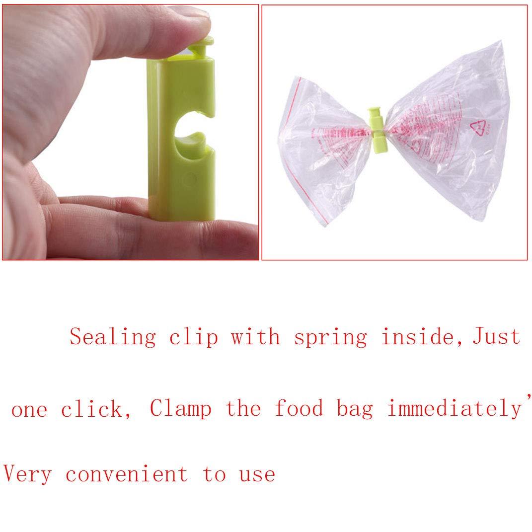 5-piece set  Reusable Food Sealing Clips, Random Colors, Plastic Seal for Freshness, Easy-To-Use Design, Ideal for Snacks & Bread Storage