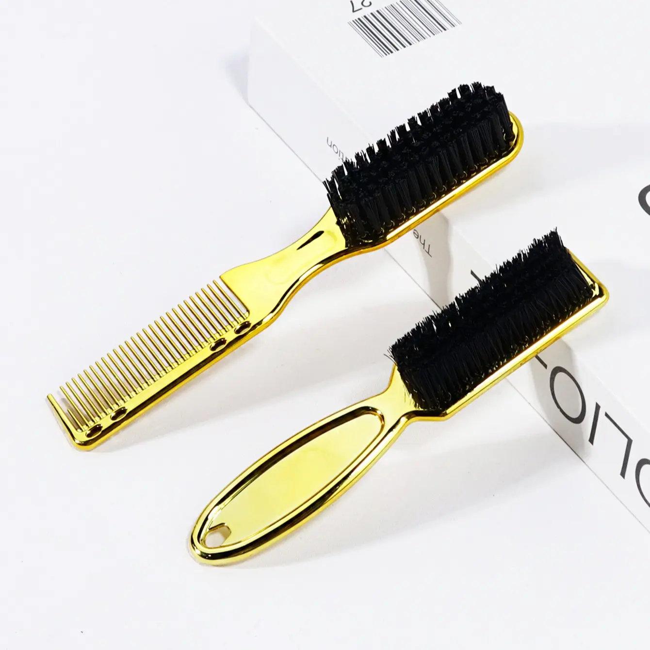 Hair Salon Styling Brush Set, Barber Neck Brush, Nylon Cleaning Brush, Anti-Static Flat Head Clipper Comb, Professional Haircut Tools
