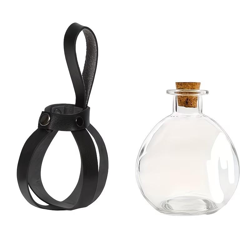 3pcs Medieval Viking Role Play Set, Vintage Belt + Buckle Phone Waist Bag + Witch Potion Bottle, Halloween Costume Accessories