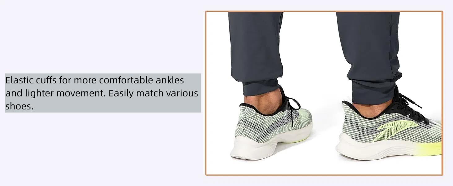 G Gradual Sweatpants for Men Stretchy Joggers with Zipper Pockets Men‘s Track Pants Athletic Pants for Soccer, Running, Workout, Traning Sports Jogging Wear SpringStatements