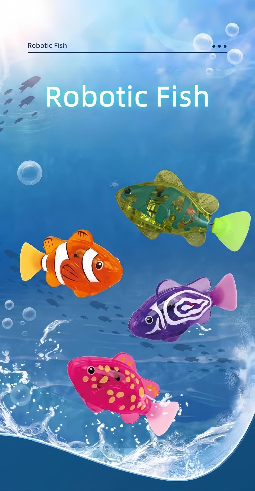 Baby bath light-up sensor electric small fish playing in water pet fish swimming fish can swim realistic clownfish toy