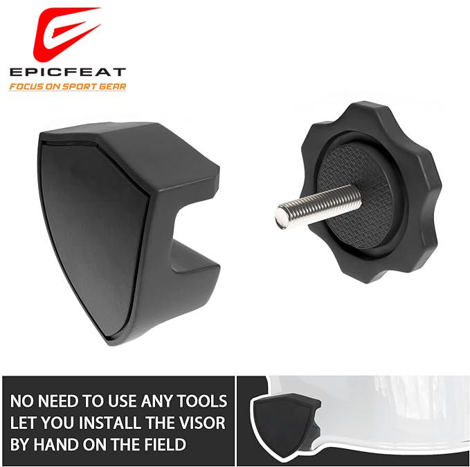 Football Visor, visor for helmet football，football accessories，football gear，Flat Lens Technology,Fits Youth and Adult Football Helmets