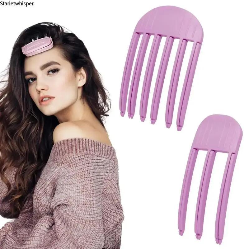 2PCS No-Crease Fine Hair Volume Clips - Bangs & Root Lifting, No Heat Damage, Lightweight Easy-Use Styling Accessory for All Hair Types, Daily Sports & Outdoor Use