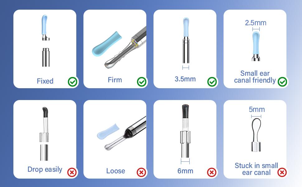 Ear Wax Removal Tool, VITCOCO Ear Cleaner with 1920P HD Camera, Earwax Remover with 8 Pcs Ear Set, with 6 LED Lights, for iPhone, iPad Mother's Day Gifts