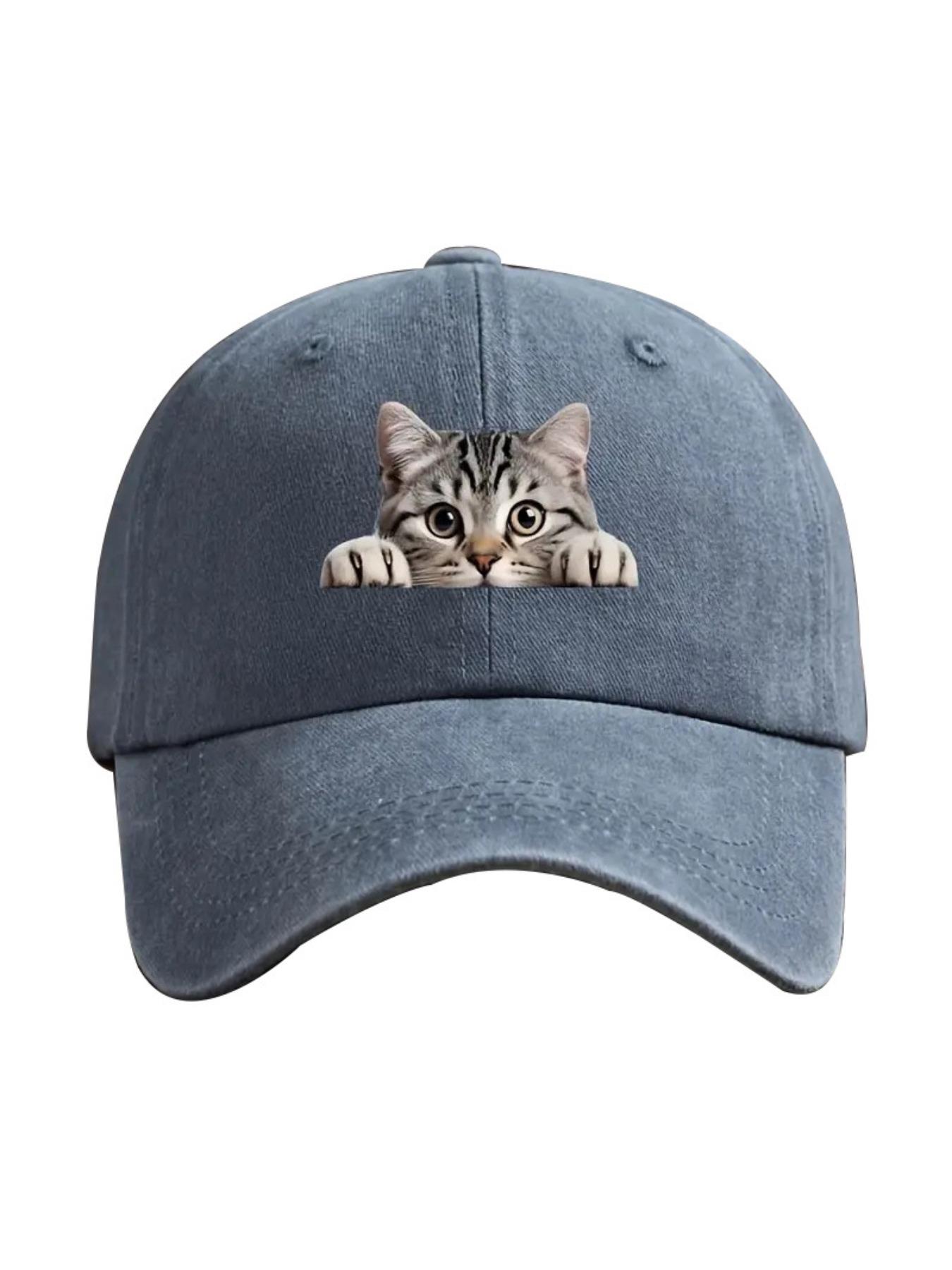 Fashion Washed Cotton Denim Baseball Caps Men Women Vintage Animal 3D Print Outdoor Sports Trucker Dad Hat Female Male Sun Hats