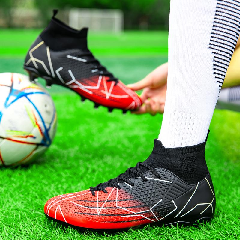 Men's High Top Football Shoes, BreathableComfortable Football Cleats, Professional Football Shoes