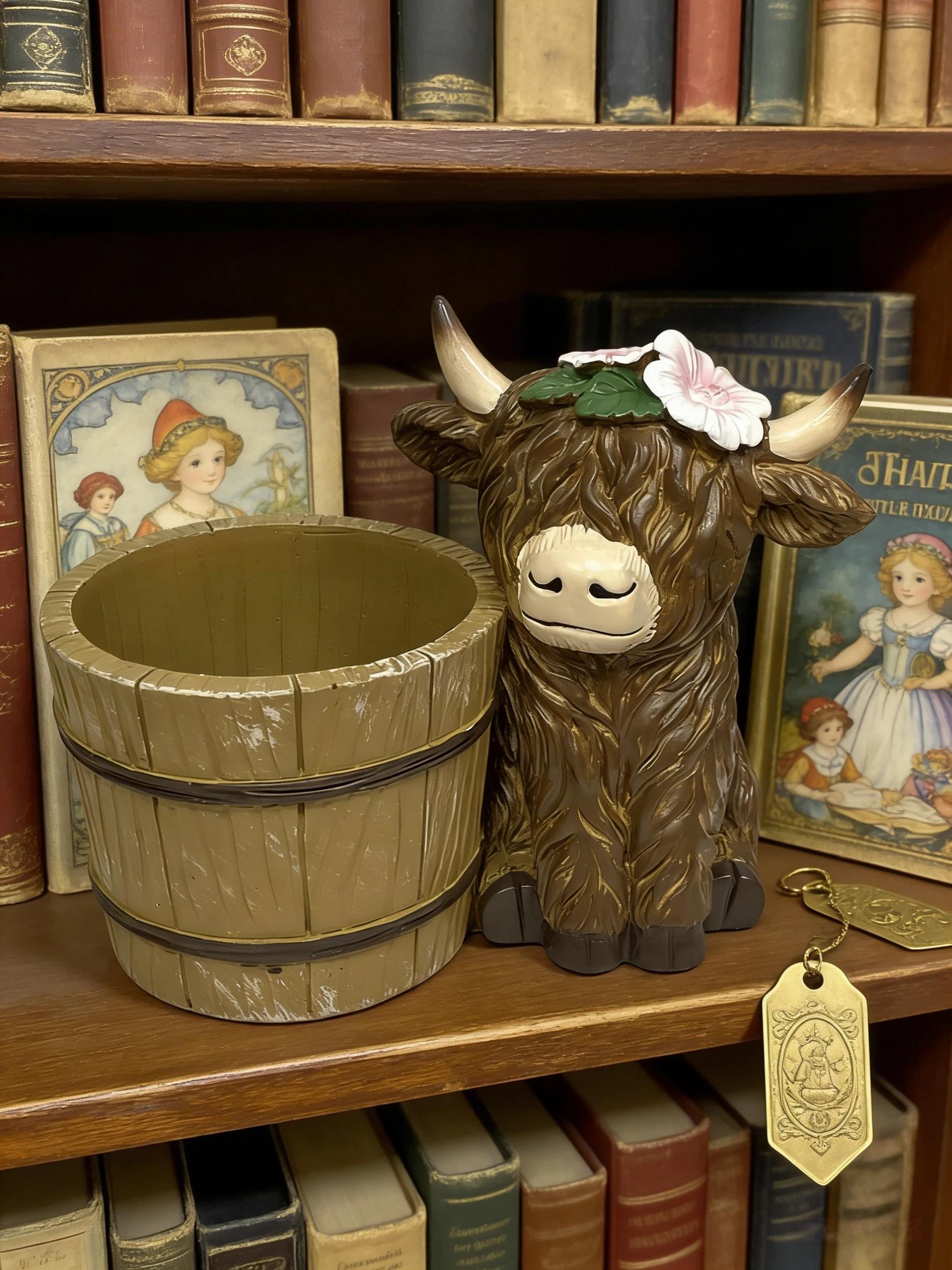 Multifunctional Creative Resin Cow Figurine, Succulent Planter & Pen Holder, Cute Healing Design, Office & Living Room Decor, Birthday Gift