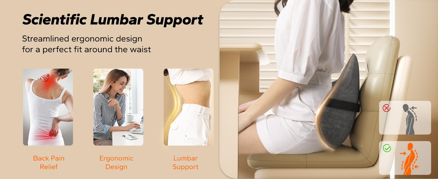 MERACH Portable Heated Back and NeckMassage Deep Tissue Massage Pillow forChair,Car Relax Comfort Multifunction Massager Electric