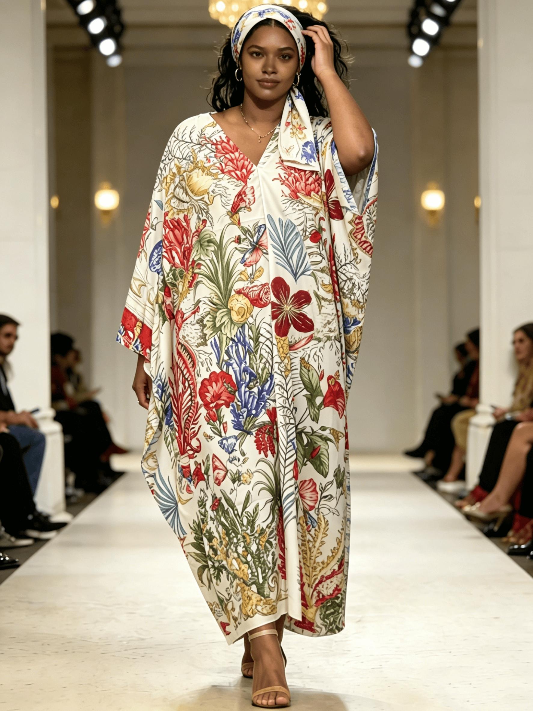 2-piece set woman‘ s Boho Kaftan Beach Cover Up  – Oversized Maxi Dress Beachwear for Summer Vacation & Resort Wear ✨